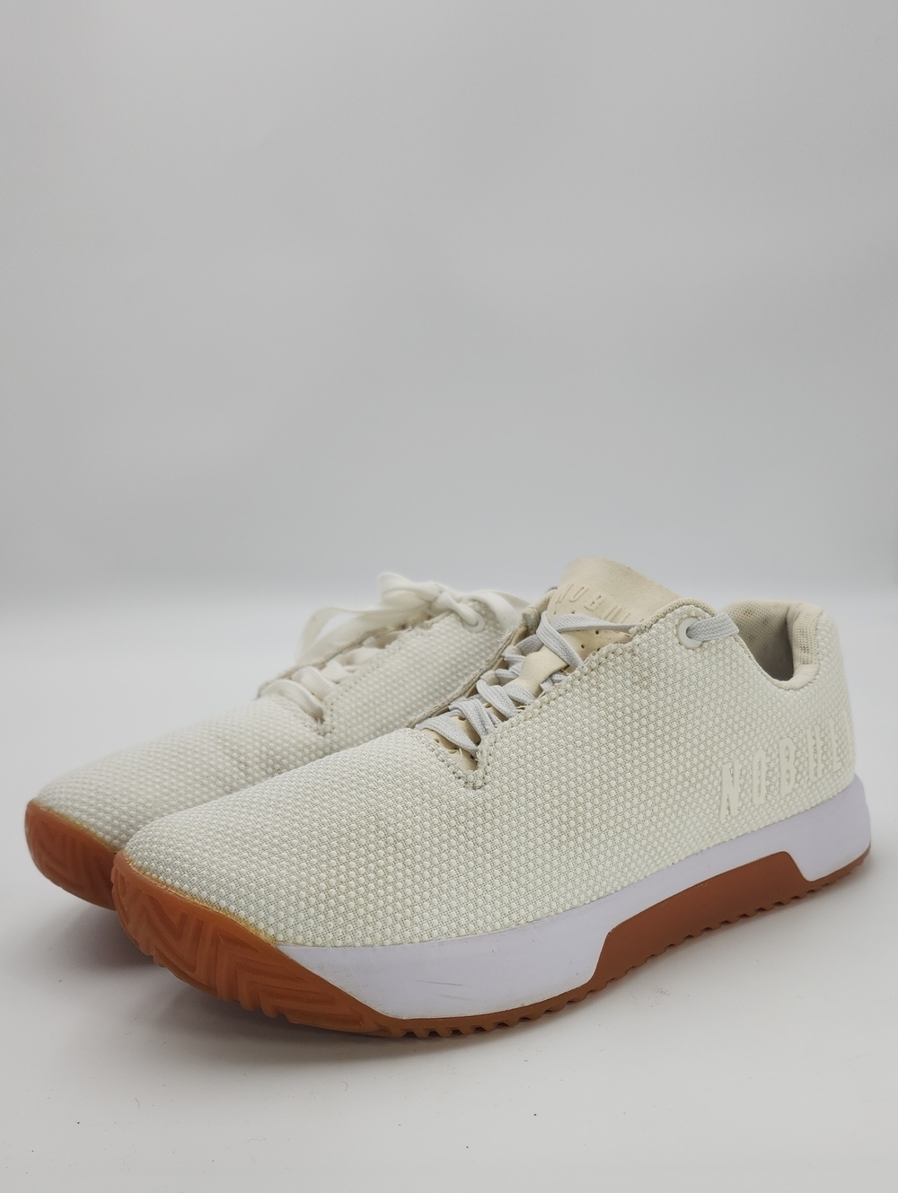 Unisex NOBULL Outwork Edge Training Shoes Ivory White With Gum Sole Size M 9